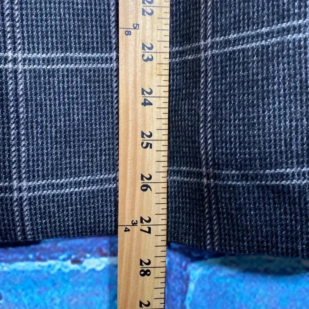 Designs by Derek Martin Women's Blazer Size 16 Blazer Plaid Grey - Picture 5 of 8